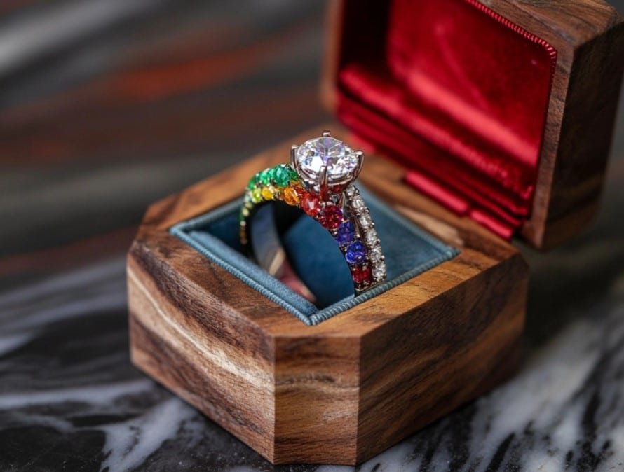 How to choose custom colors for a ring box