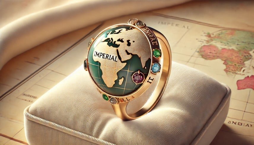 Globe-Trotting Initial Ring