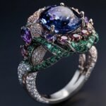 How can I incorporate Christmas themes into a ring design without it looking tacky