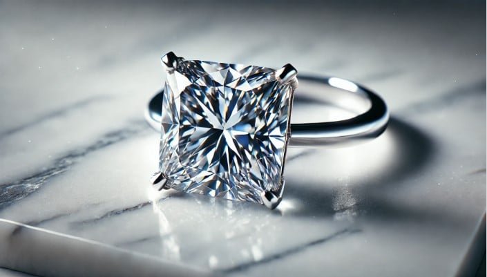 Princess Cut Diamond Settings