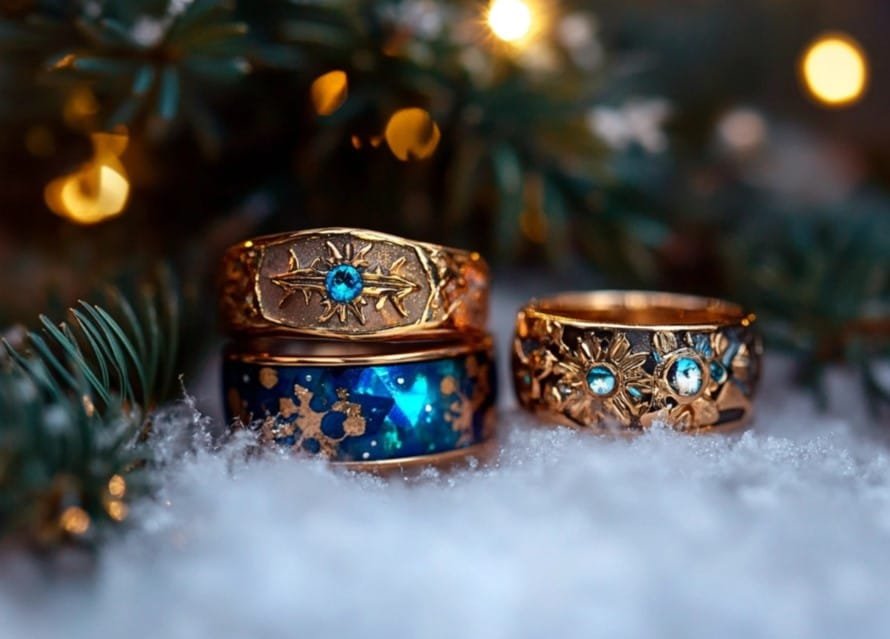 Travel-Inspired Festive Rings
