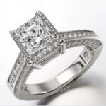 What type of setting works best for princess cut diamonds