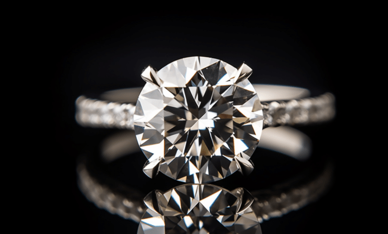 Round cut diamond ring care