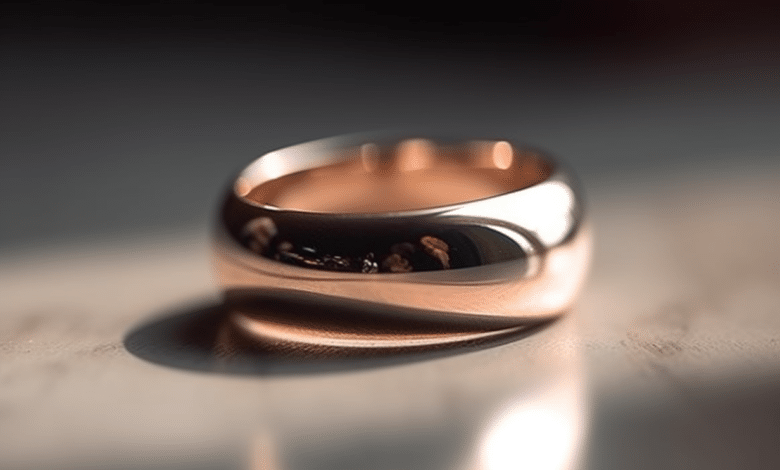 Minimalist vintage engagement ring with a modern twist