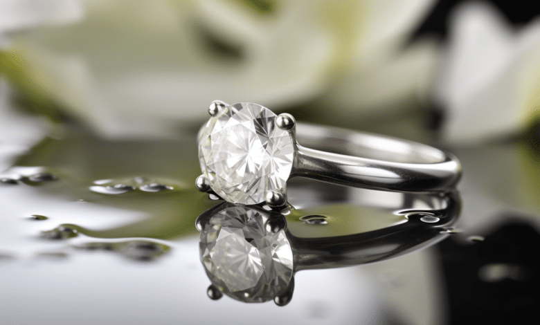 Lab-grown diamond wedding ring