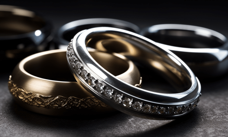 Comfortable wedding band on a man's finger