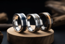 Eco-friendly men's wedding ring