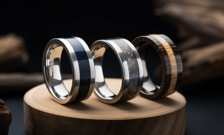 Eco-friendly men's wedding ring