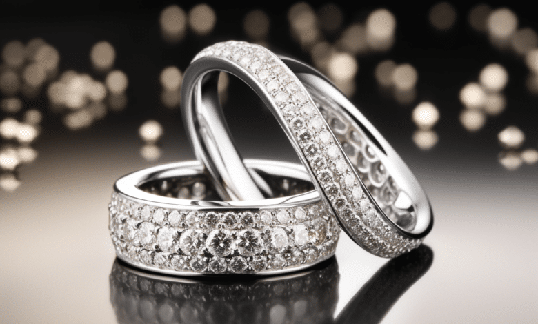 Wedding band and engagement ring pairing