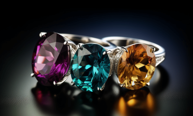 Durable colored gemstones for engagement rings