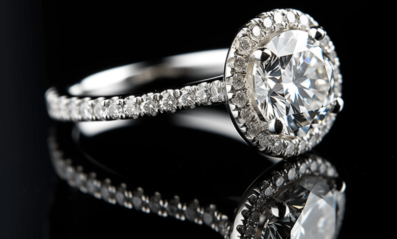 Woman holding an insured engagement ring