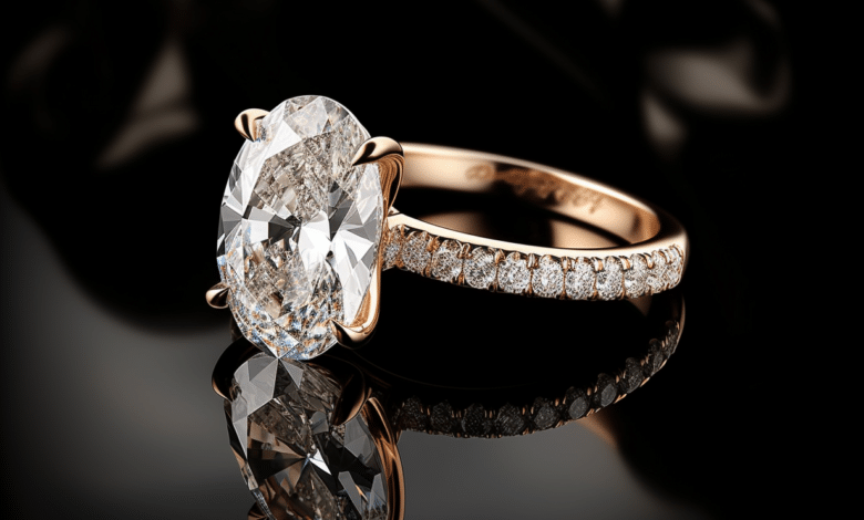 Celebrities wearing oval cut engagement rings
