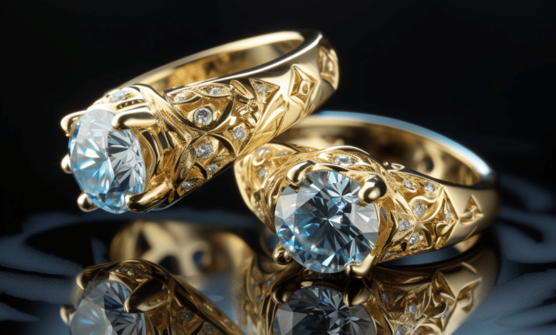 AI analyzing a diamond ring