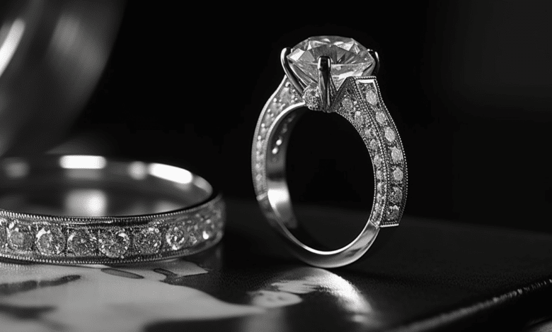 A beautifully engraved ring showcasing precise craftsmanship