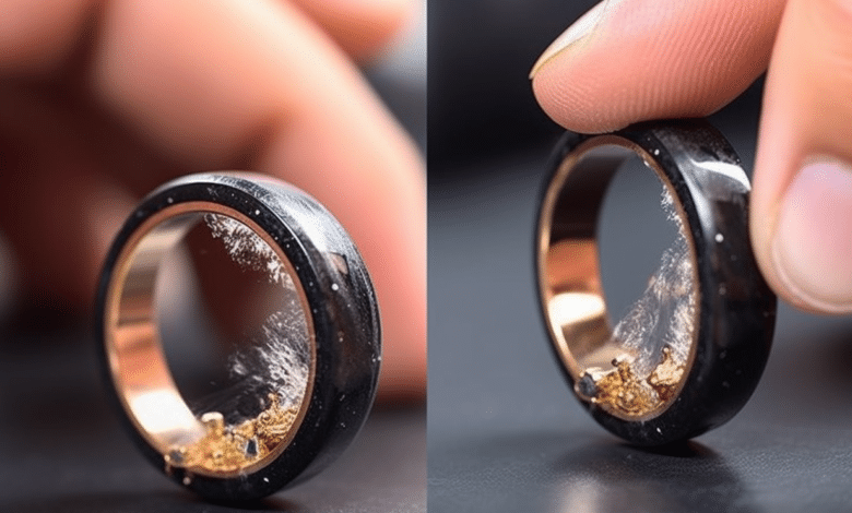 Sparkling clean wedding rings after DIY cleaning