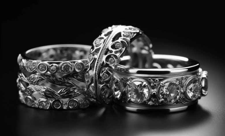 Jeweler setting a gemstone in a platinum ring