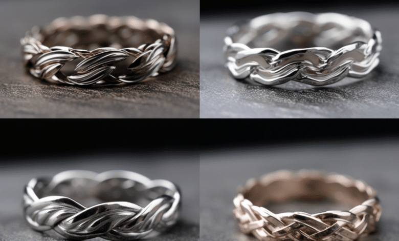 Photo of a twist band ring