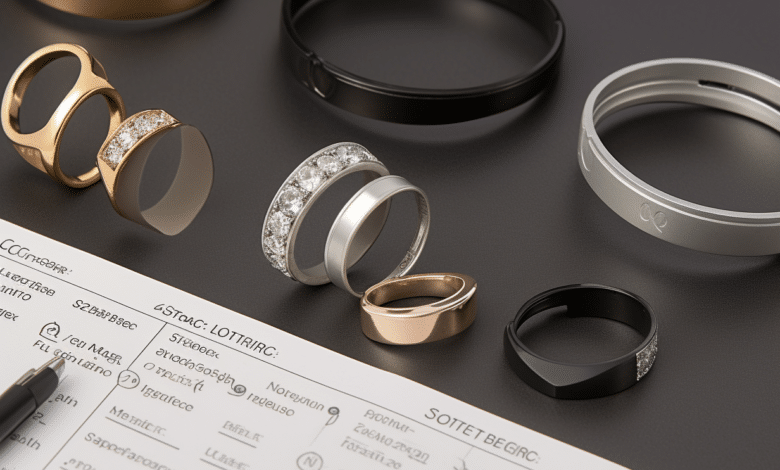 Photo of ring with hallmark