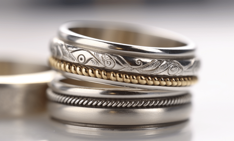 Photo of a ring in a soft pouch