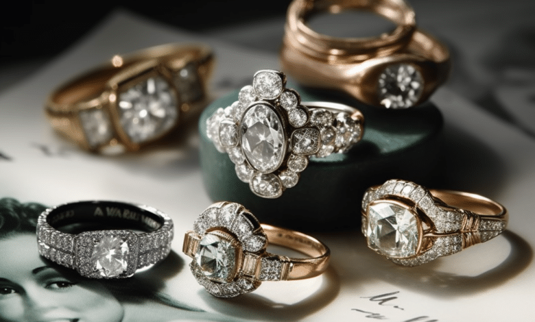Vintage engagement rings inspired by famous historical figures