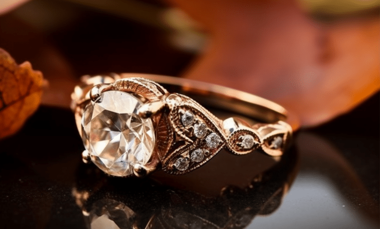 Customized vintage engagement ring with antique design