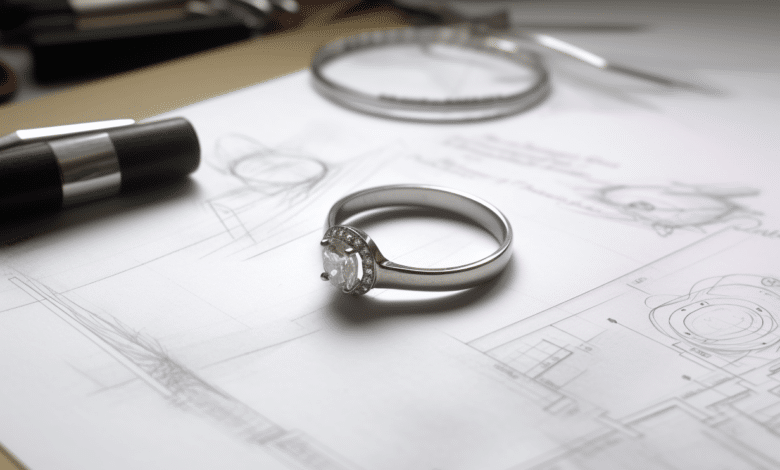 Custom engagement ring design process
