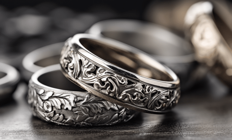 Photo of a custom knife-edge engagement ring