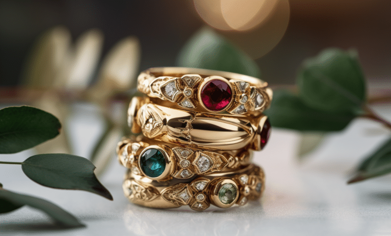 Vintage and modern festive ring designs