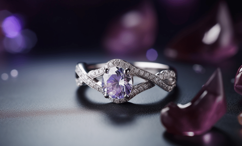 Women's festive rings for holiday season