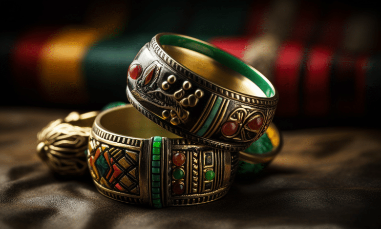 Kwanzaa ring with African-inspired design