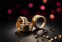 Minimalist Christmas ring with sleek design