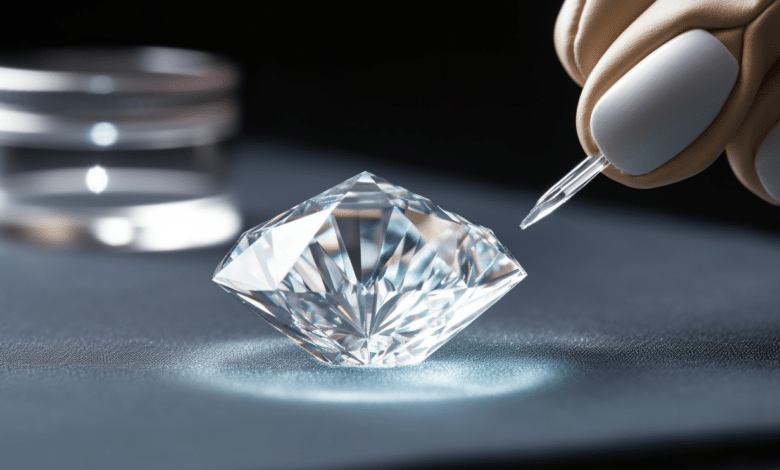 Sparkling clean diamond jewelry