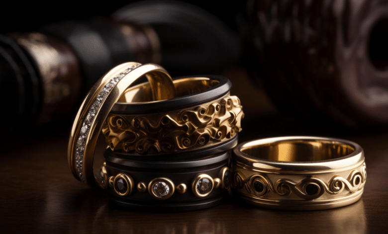 Man wearing a symbolic wedding ring