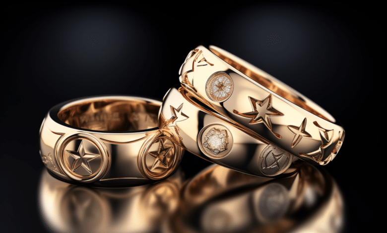 Zodiac twist band ring styles