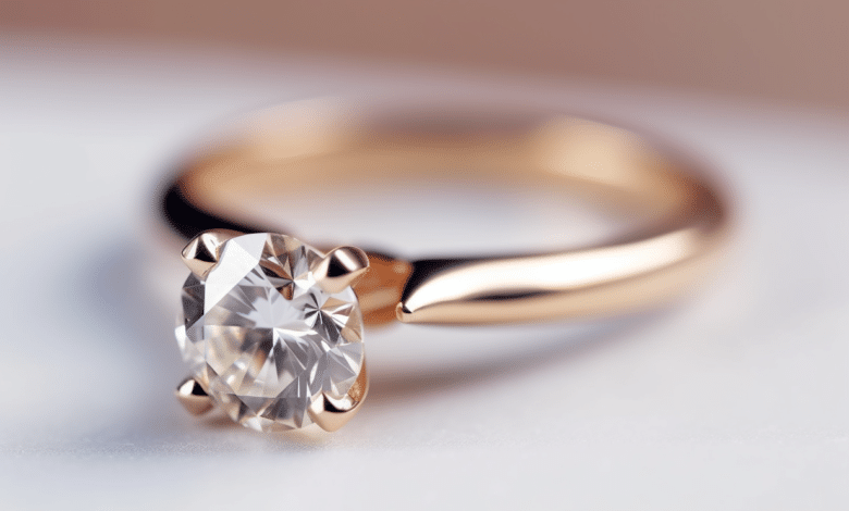 Ethical engagement rings made from sustainable materials