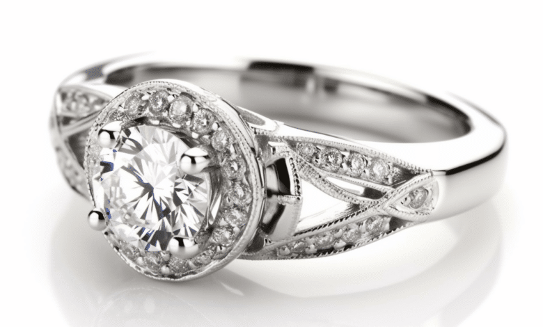 Person holding an insured engagement ring