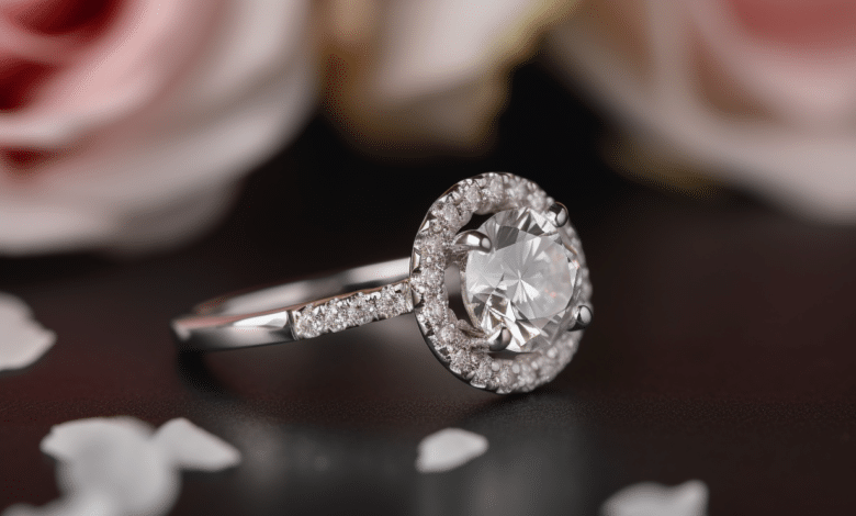 Halo engagement ring styles