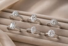 Best engagement rings 2026 featuring oval, emerald, and round diamond styles in elegant modern settings