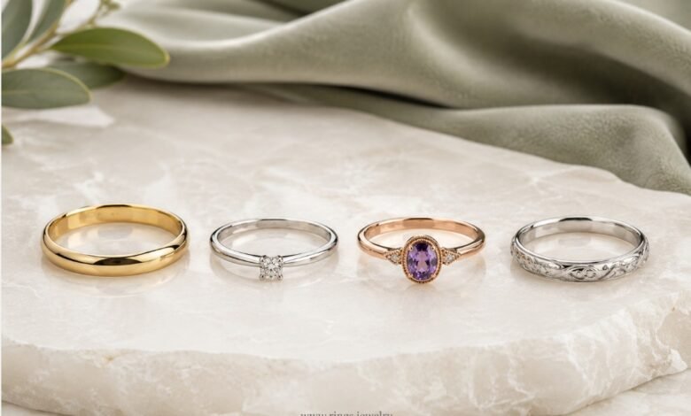 Best promise ring styles with simple gold band, small diamond ring, birthstone ring, and engraved silver design for meaningful jewelry inspiration