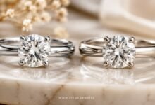 Platinum and white gold engagement rings compared for diamond brilliance durability color maintenance and long term wear